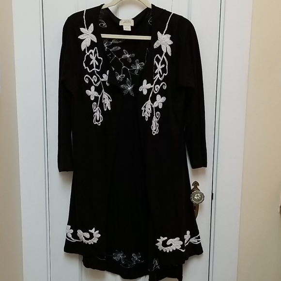 Natural Impressions Sweaters - Natural Impressions Open Front Duster